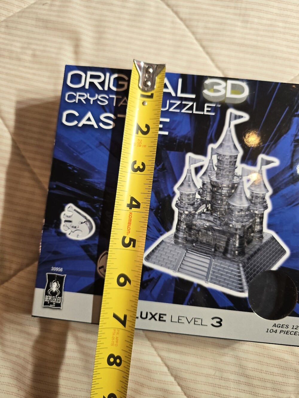 BePuzzled Original 3D Crystal Puzzle Castle Level 3 Deluxe Brainteaser - Picture 8 of 9